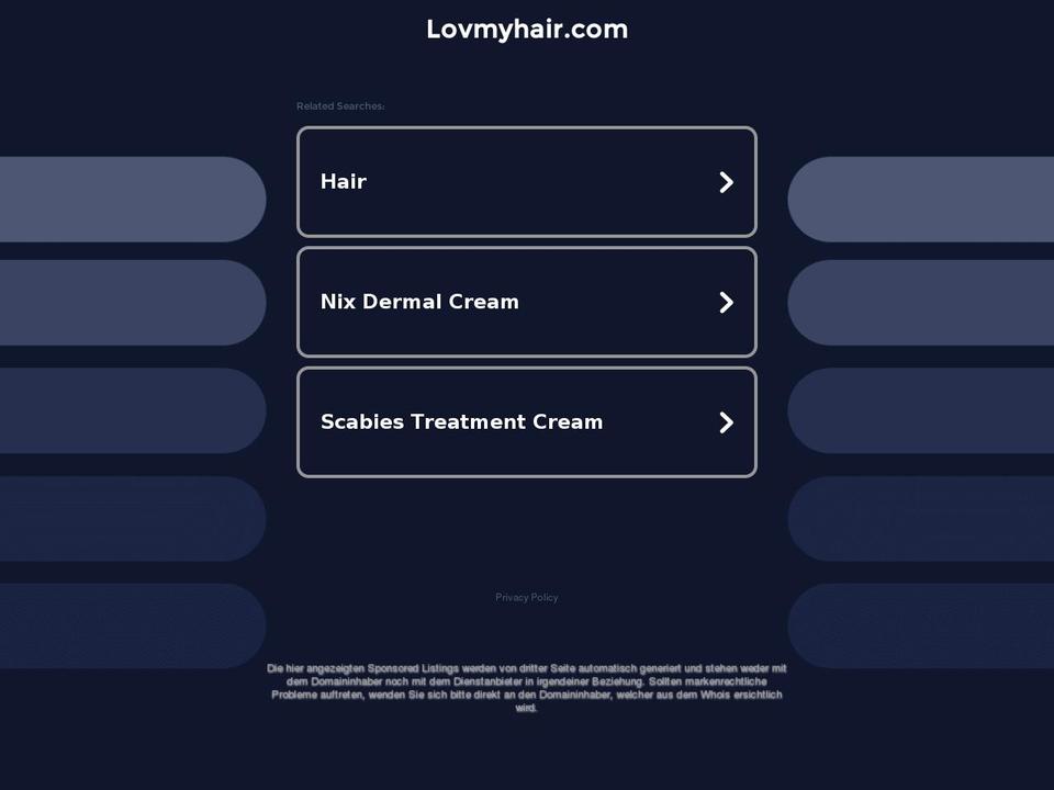lovmyhair.com — Shopify storefront screenshot