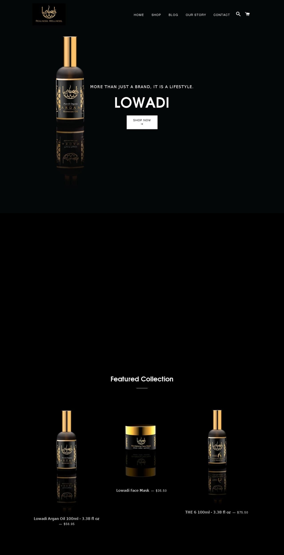 lowadiofficial.com — Shopify storefront screenshot