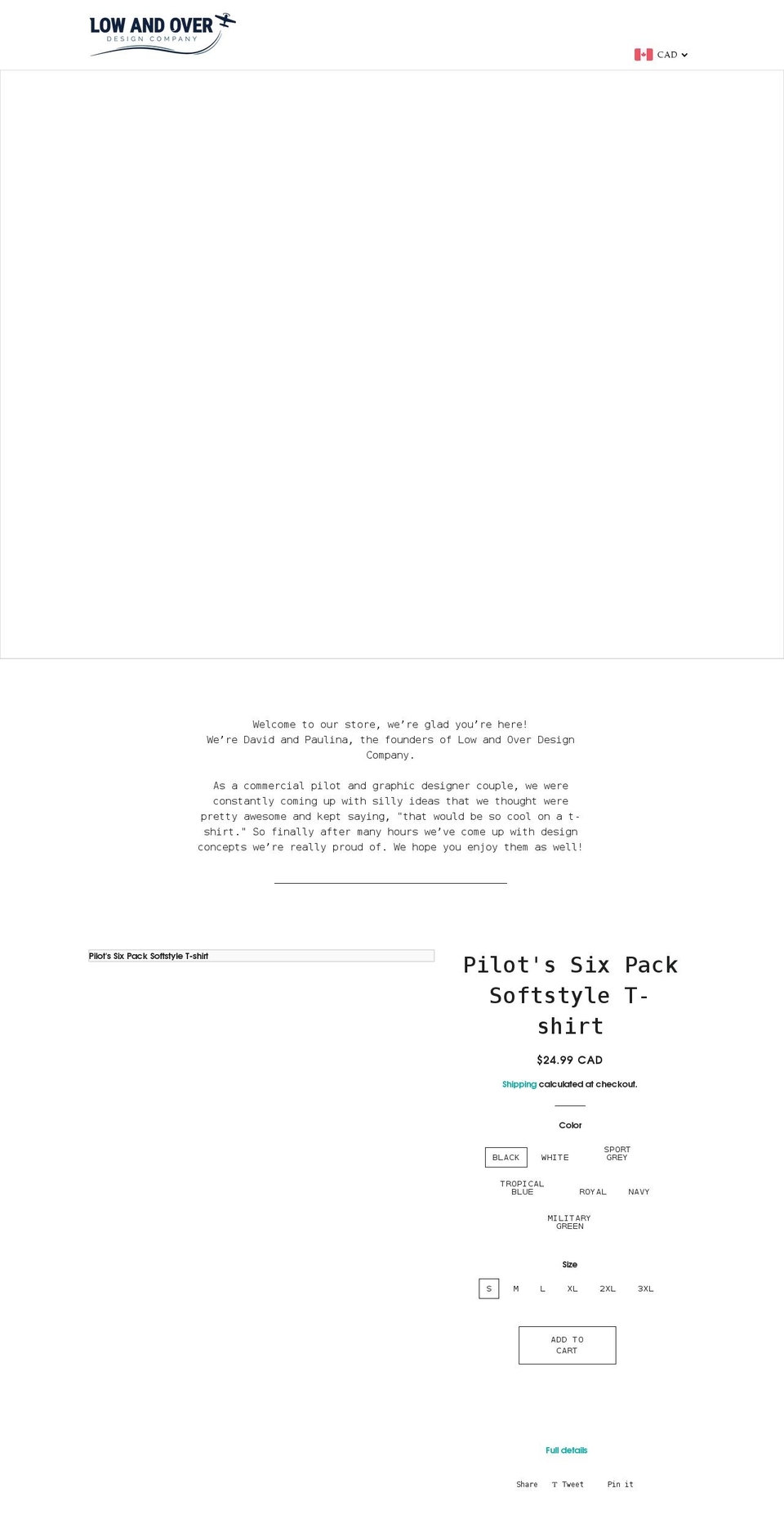 lowandover.com shopify website screenshot