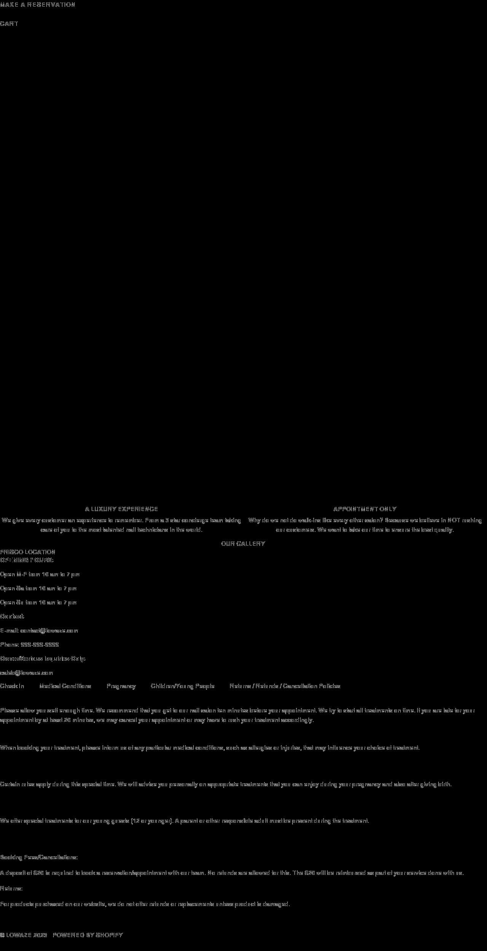 lowaze.com shopify website screenshot