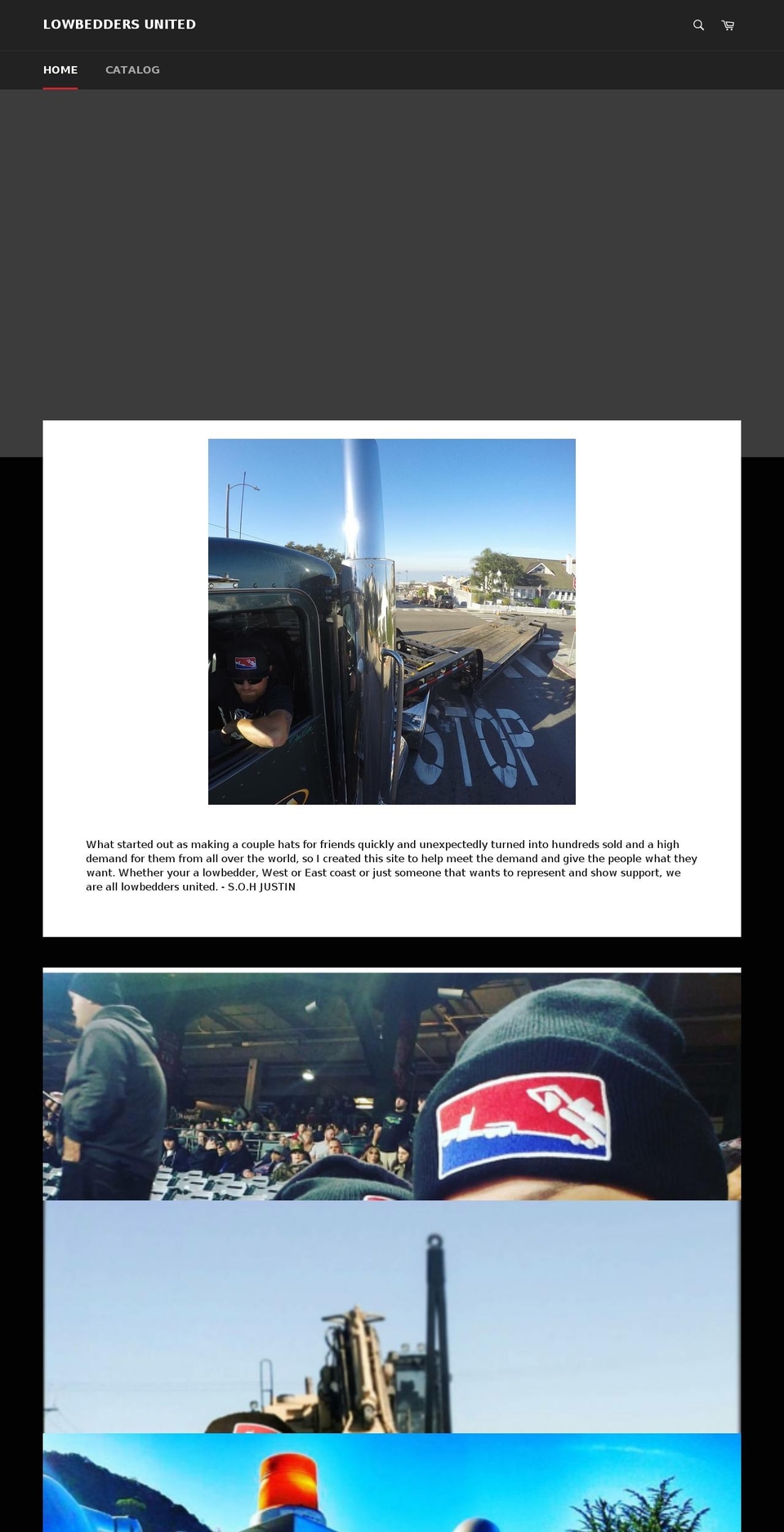 lowbeddersunited.com — Shopify storefront screenshot