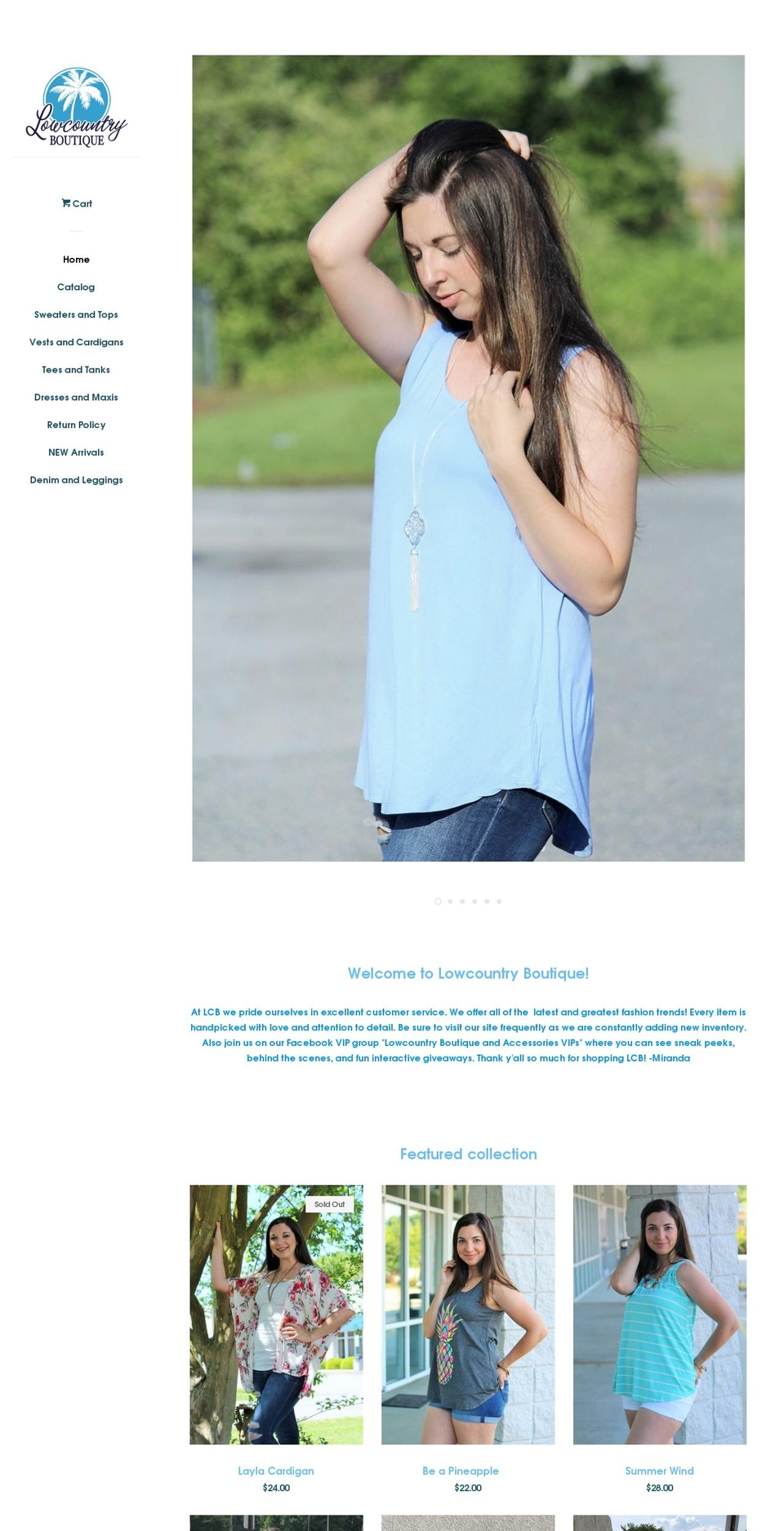 lowcountryboutique.com — Shopify storefront screenshot