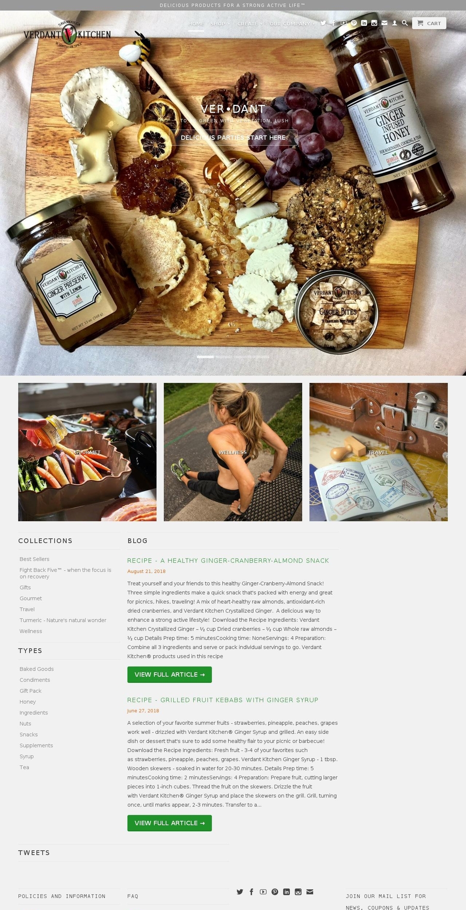 lowcountryginger.com — Shopify storefront screenshot