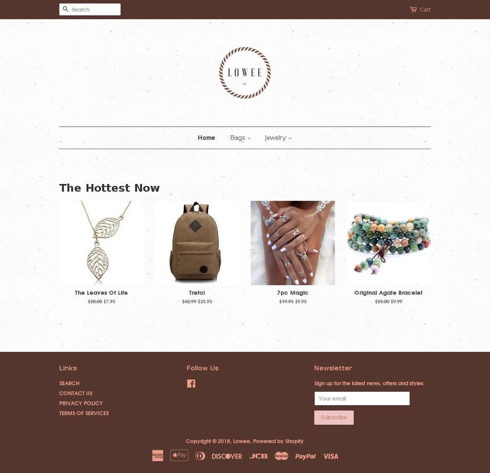 loweeonline.com — Shopify storefront screenshot
