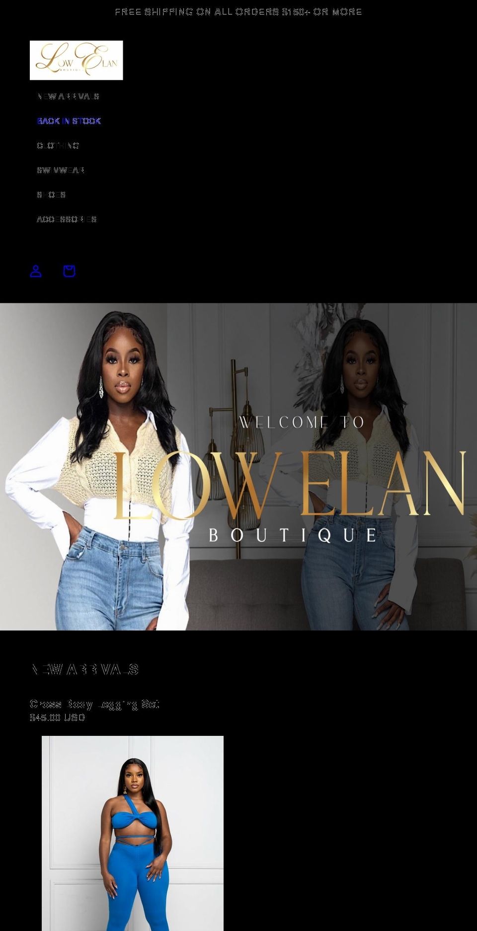 lowelanboutique.com shopify website screenshot
