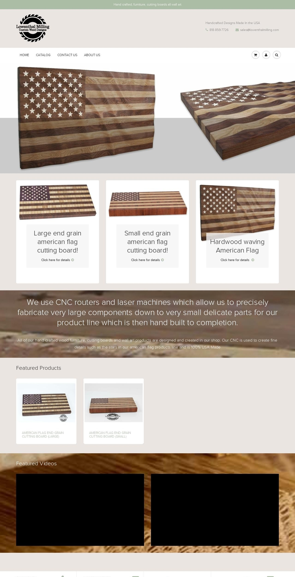 lowenthalmilling.com — Shopify storefront screenshot