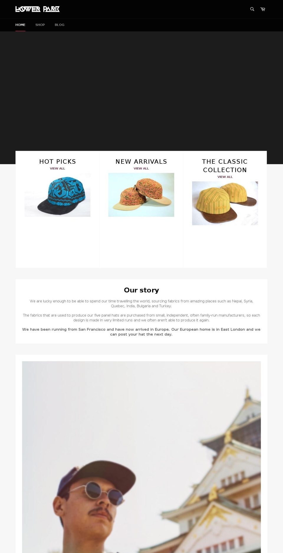 lowerparkeurope.com shopify website screenshot