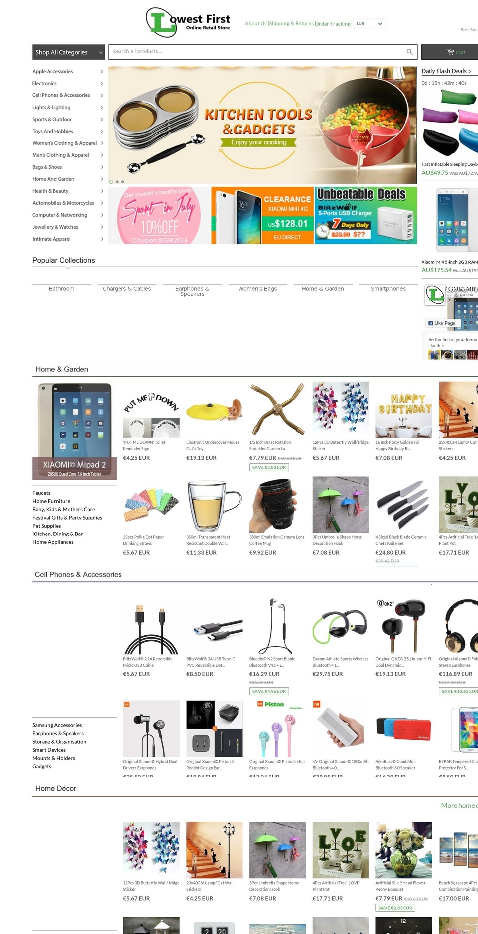 lowest-first.com shopify website screenshot