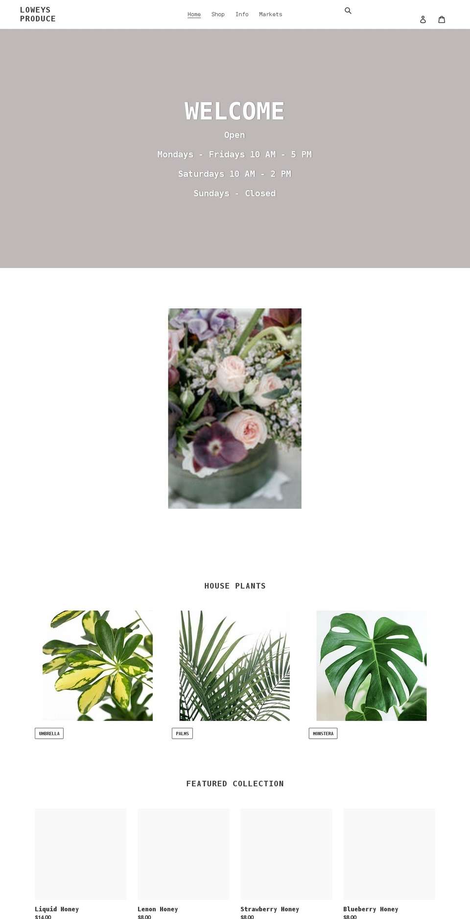 loweysgreenhouse.com shopify website screenshot