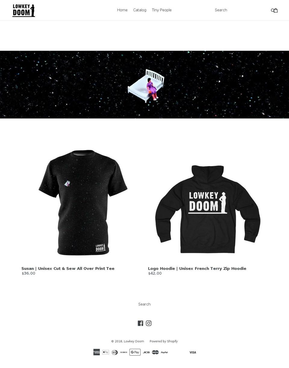 lowkeydoom.com — Shopify storefront screenshot