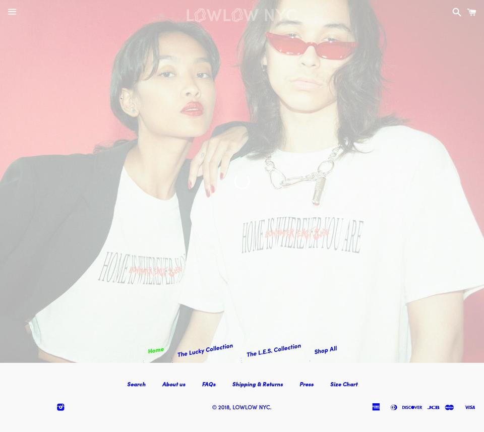 lowlownyc.com — Shopify storefront screenshot