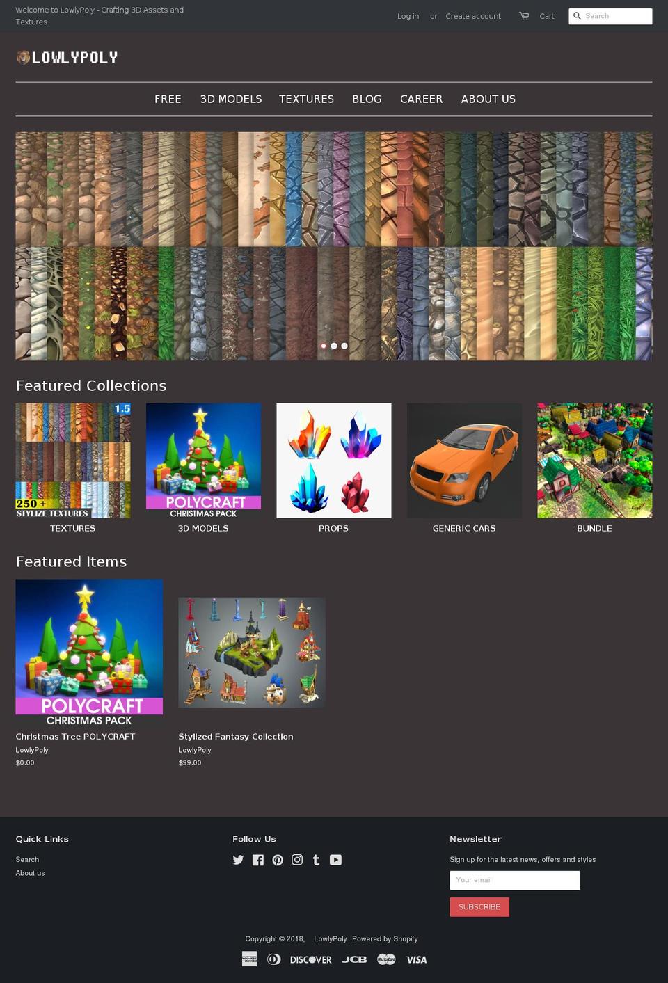 lowlypoly.com — Shopify storefront screenshot