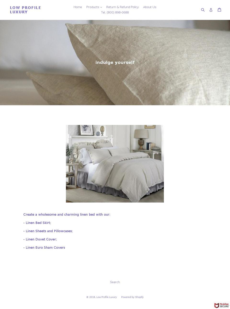 lowprofileluxury.com — Shopify storefront screenshot