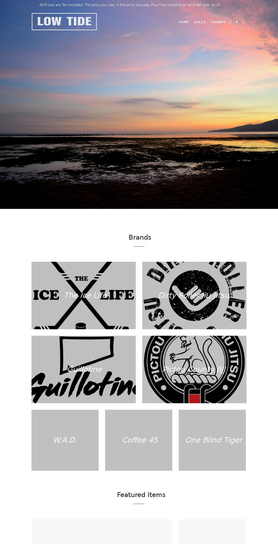lowtidemarket.com shopify website screenshot