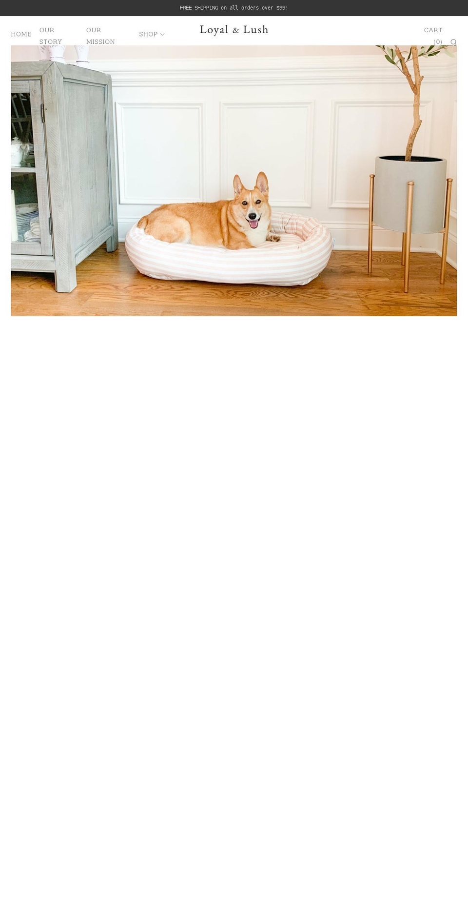 loyalandlush.com shopify website screenshot