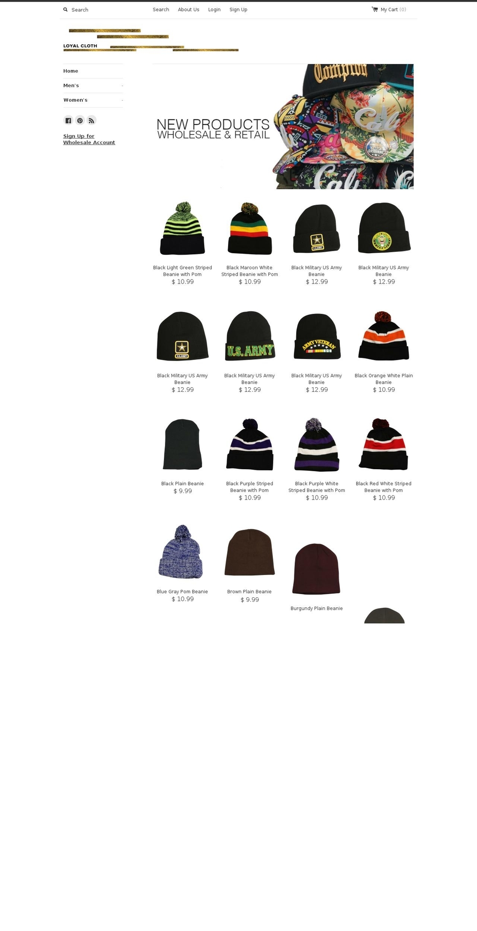 loyalcloth.com shopify website screenshot