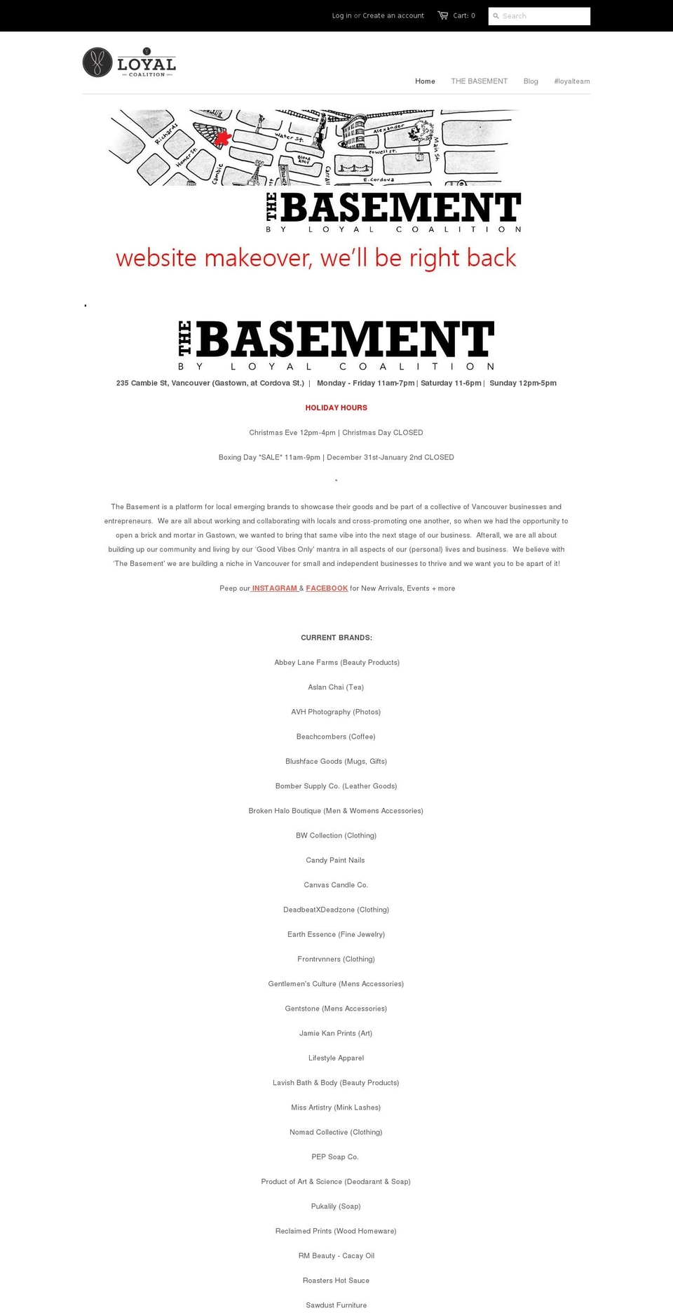 loyalcoalition.com shopify website screenshot