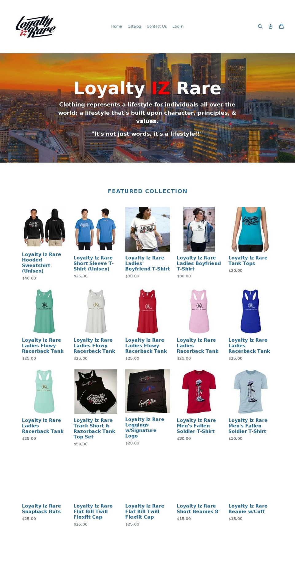 loyaltyizrare.com shopify website screenshot