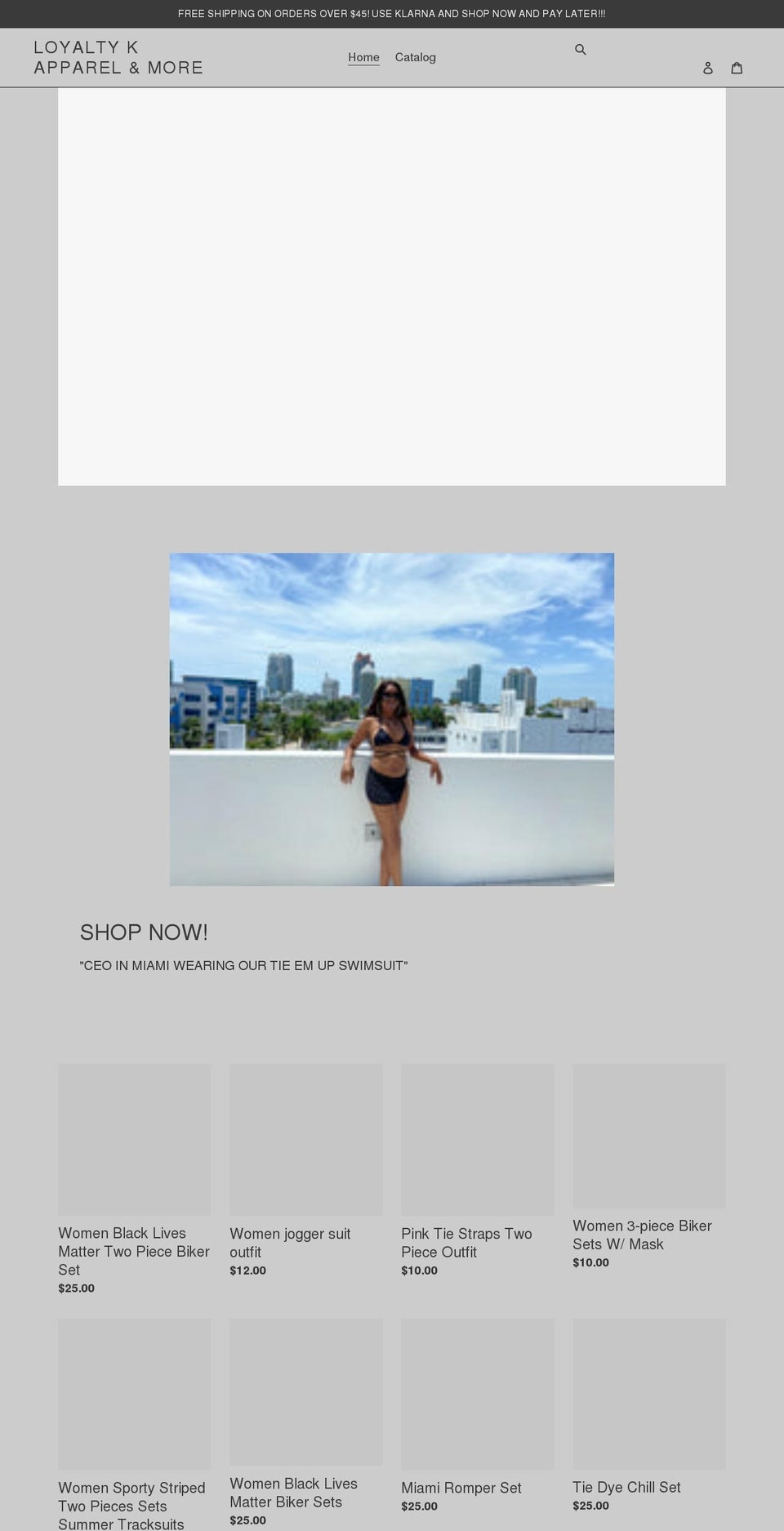 loyaltykapparel.com shopify website screenshot