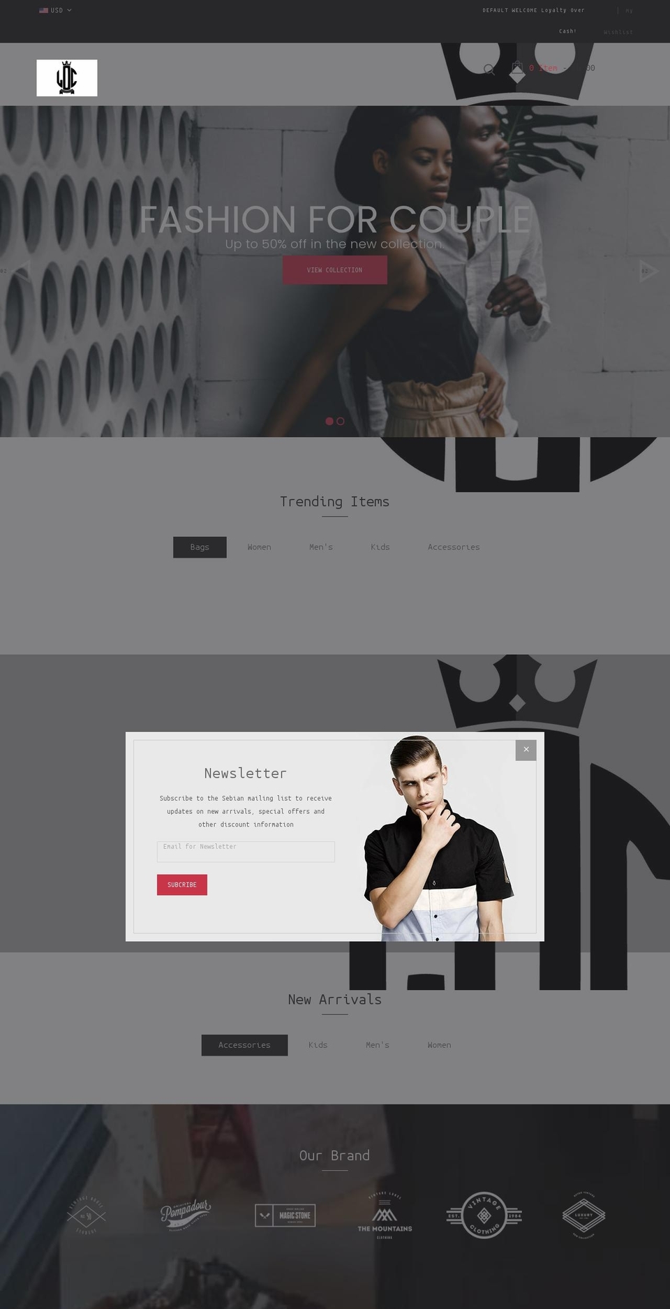 loyaltyovercash.com shopify website screenshot