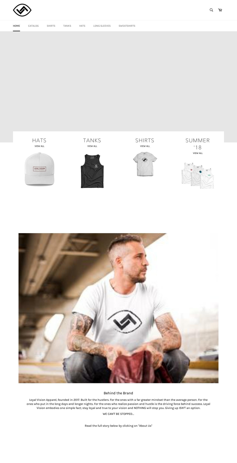 loyalvisionapparel.com shopify website screenshot