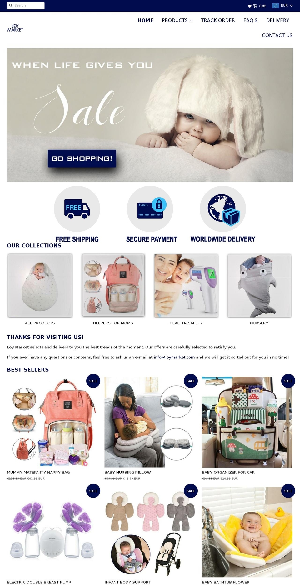 loymarket.com shopify website screenshot