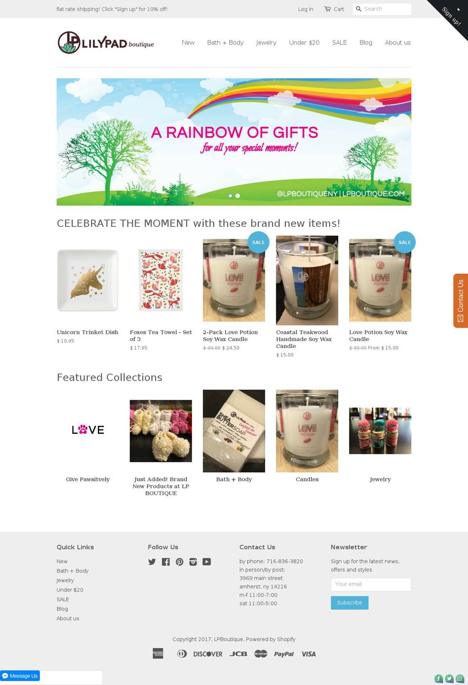 lpboutique.com shopify website screenshot