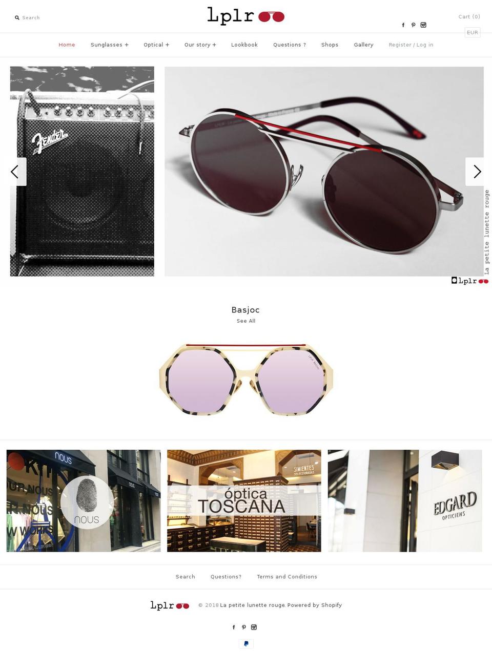 lplr-eyewear.com — Shopify storefront screenshot