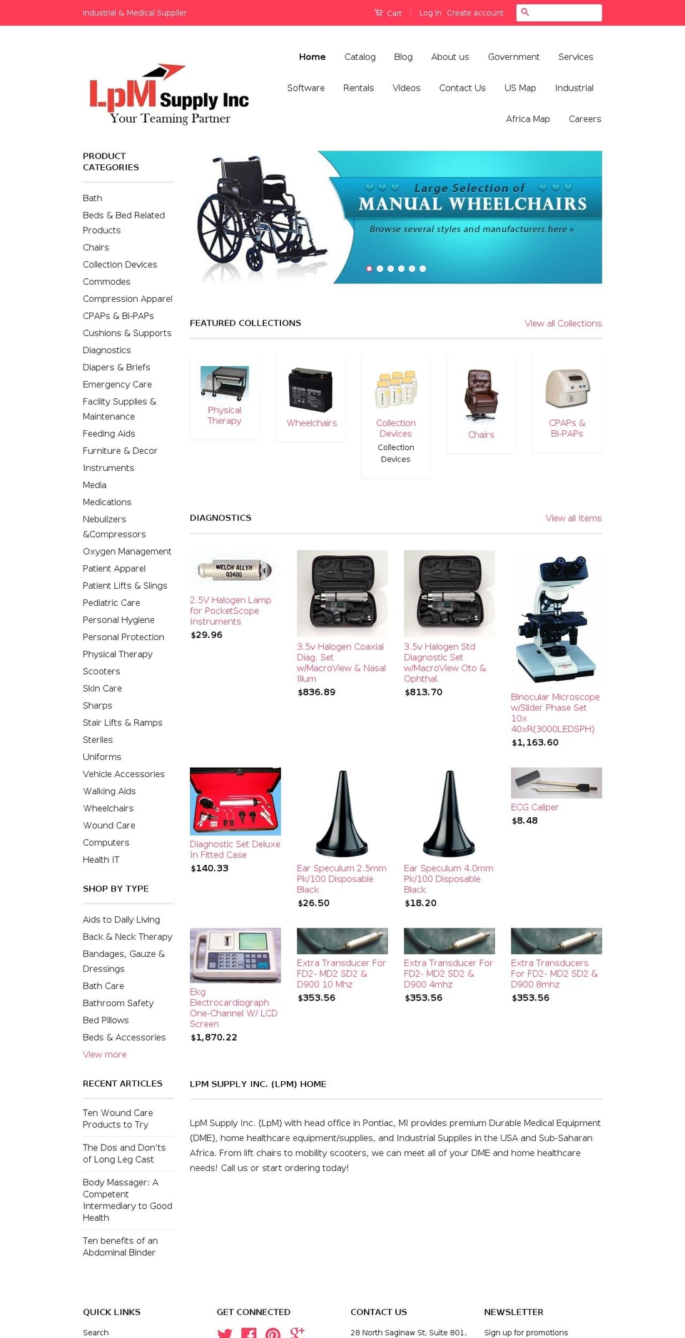 lpmsi.net shopify website screenshot