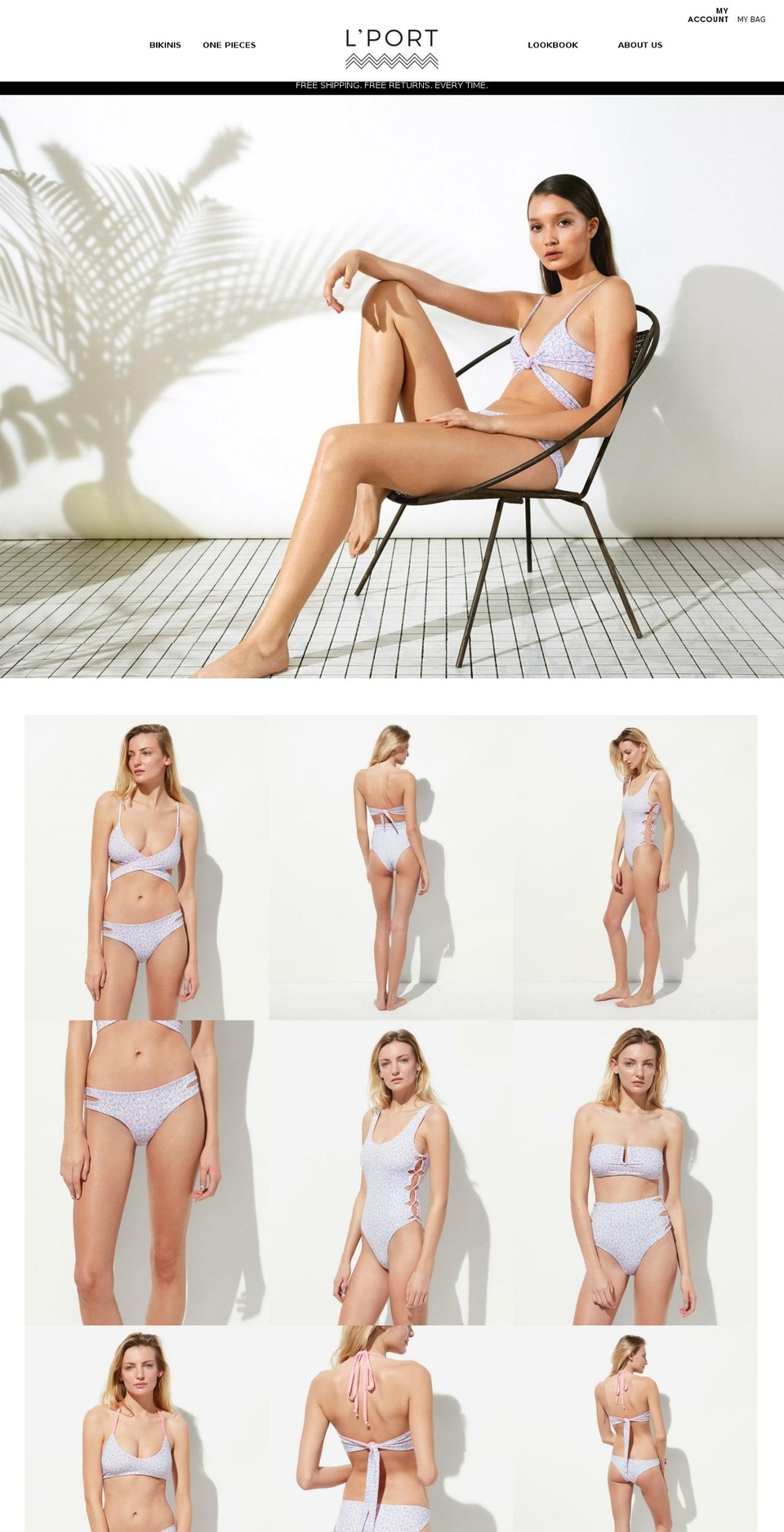 lportswim.com shopify website screenshot
