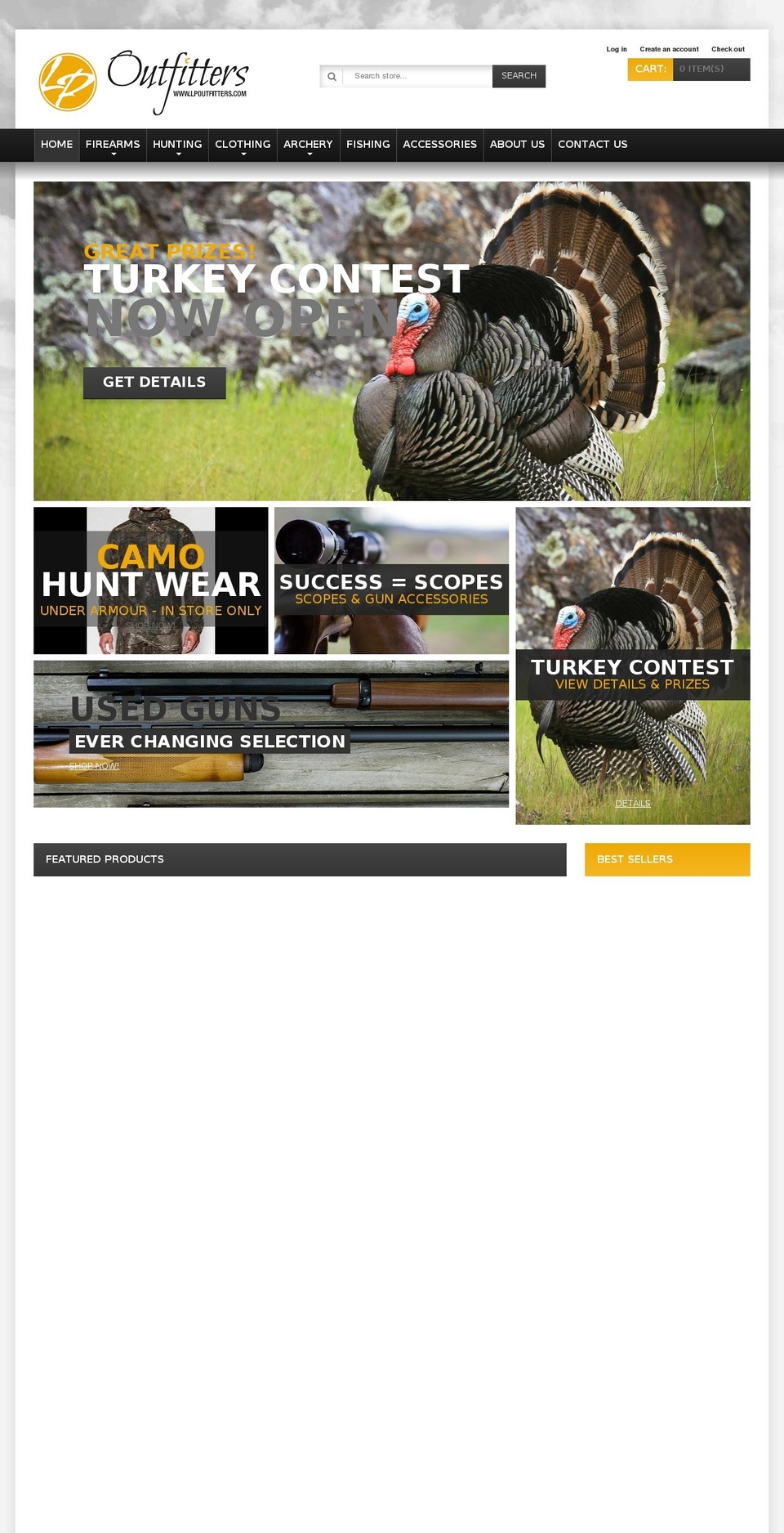 lpoutfitters.com shopify website screenshot