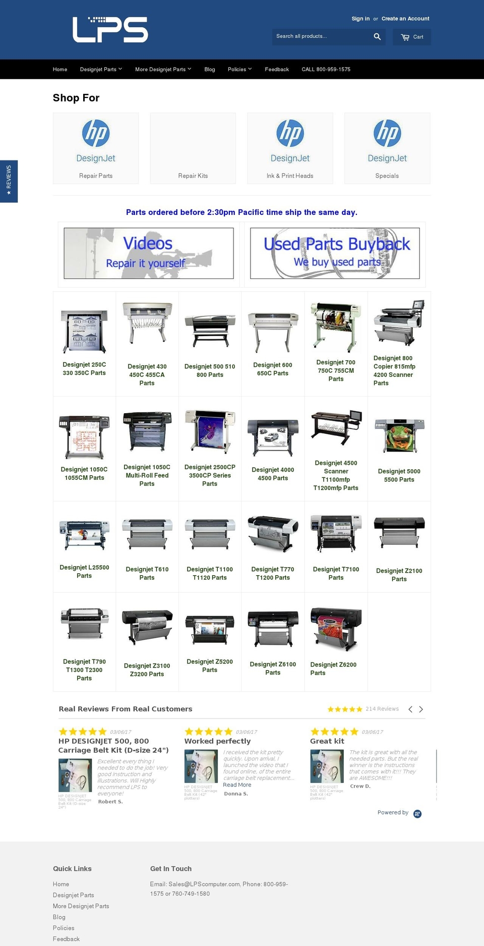 lpscomputer.com shopify website screenshot