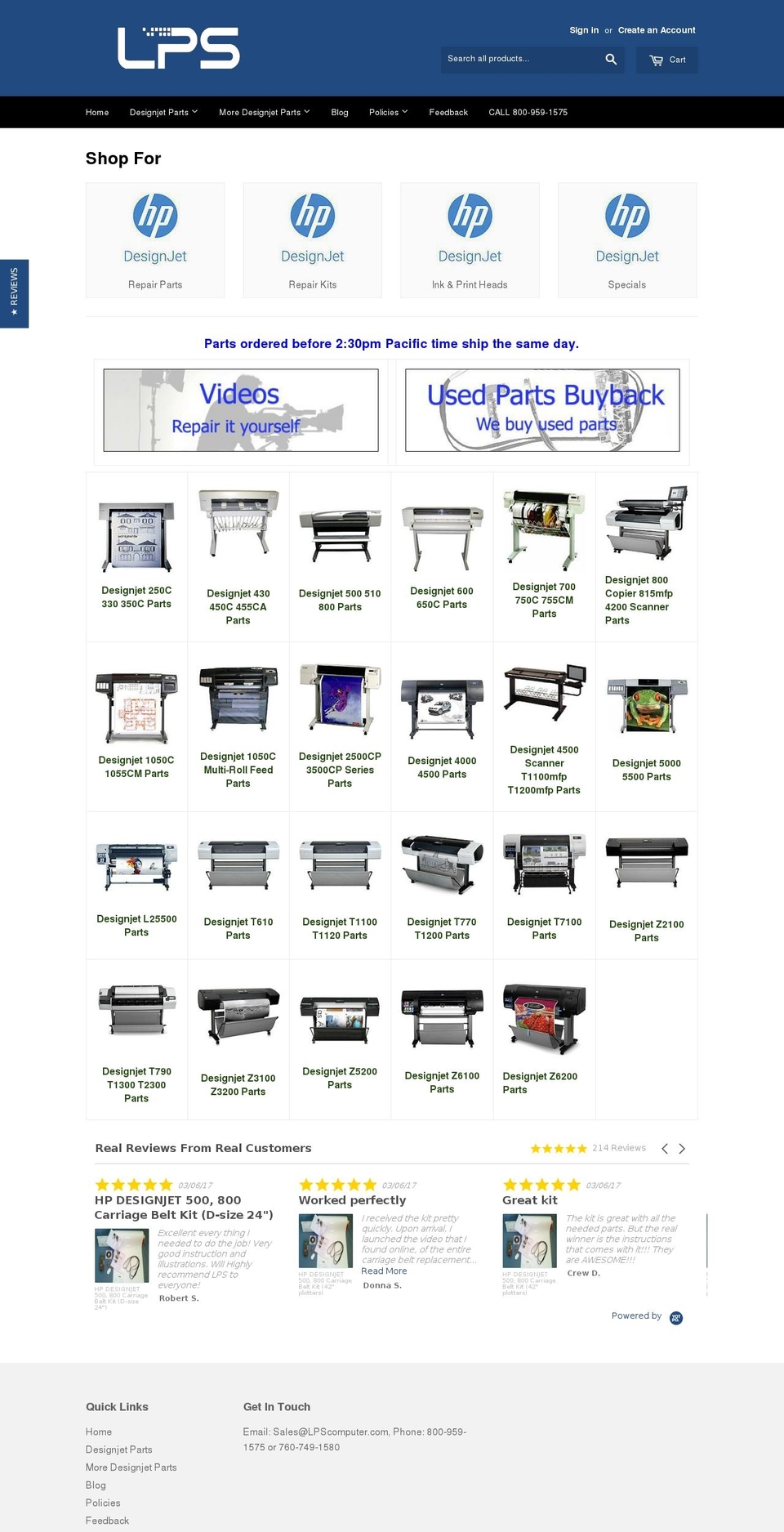 lpscomputers.com shopify website screenshot
