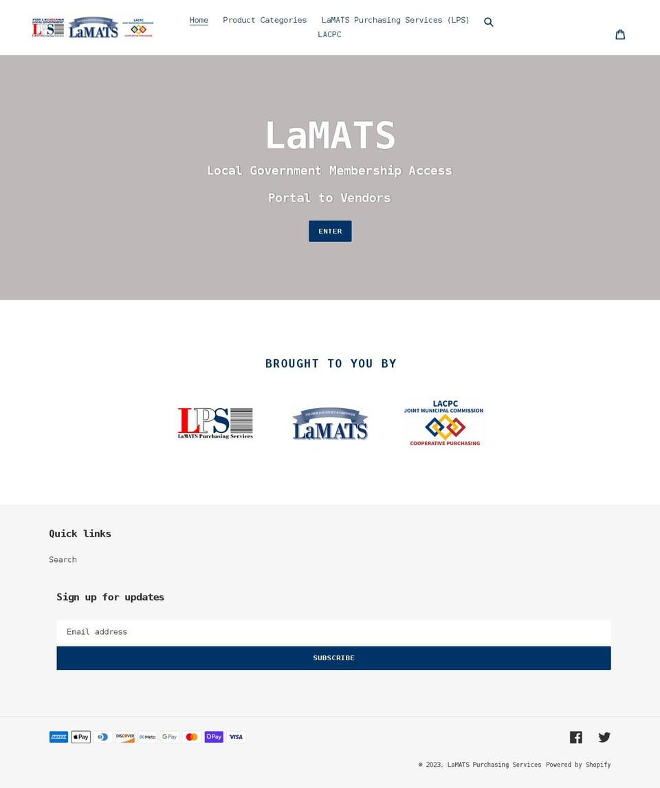lpsgovshop.net shopify website screenshot