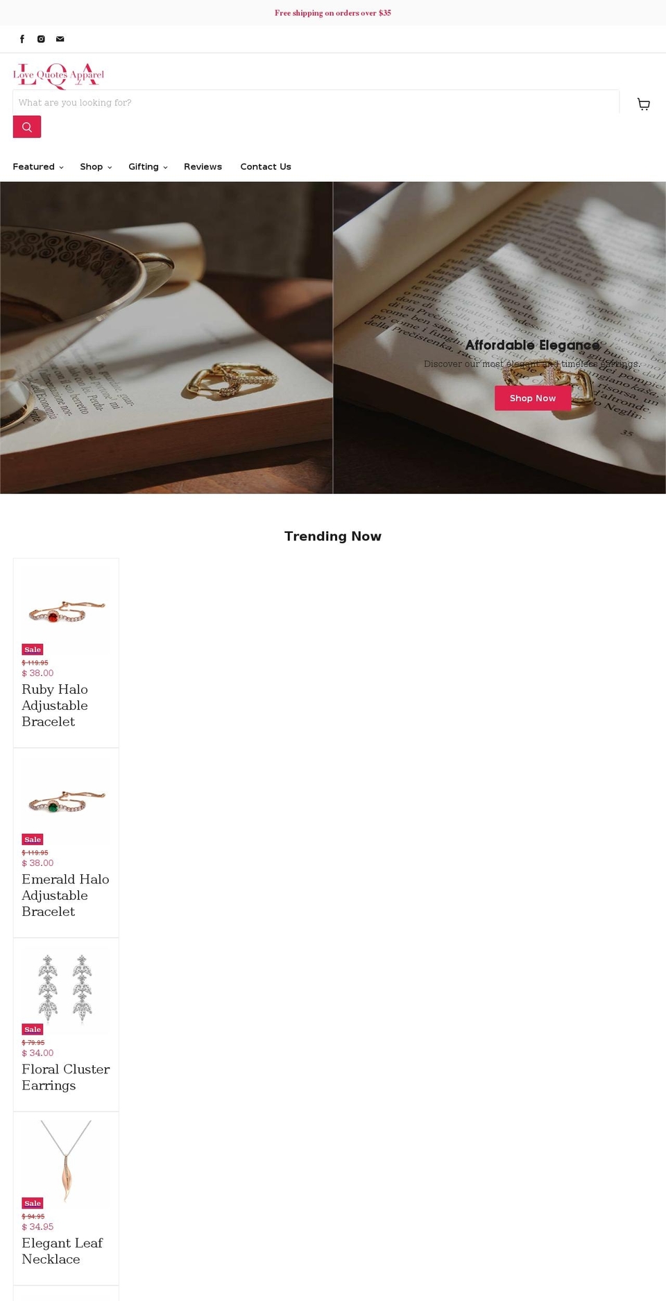 lqa.clothing shopify website screenshot