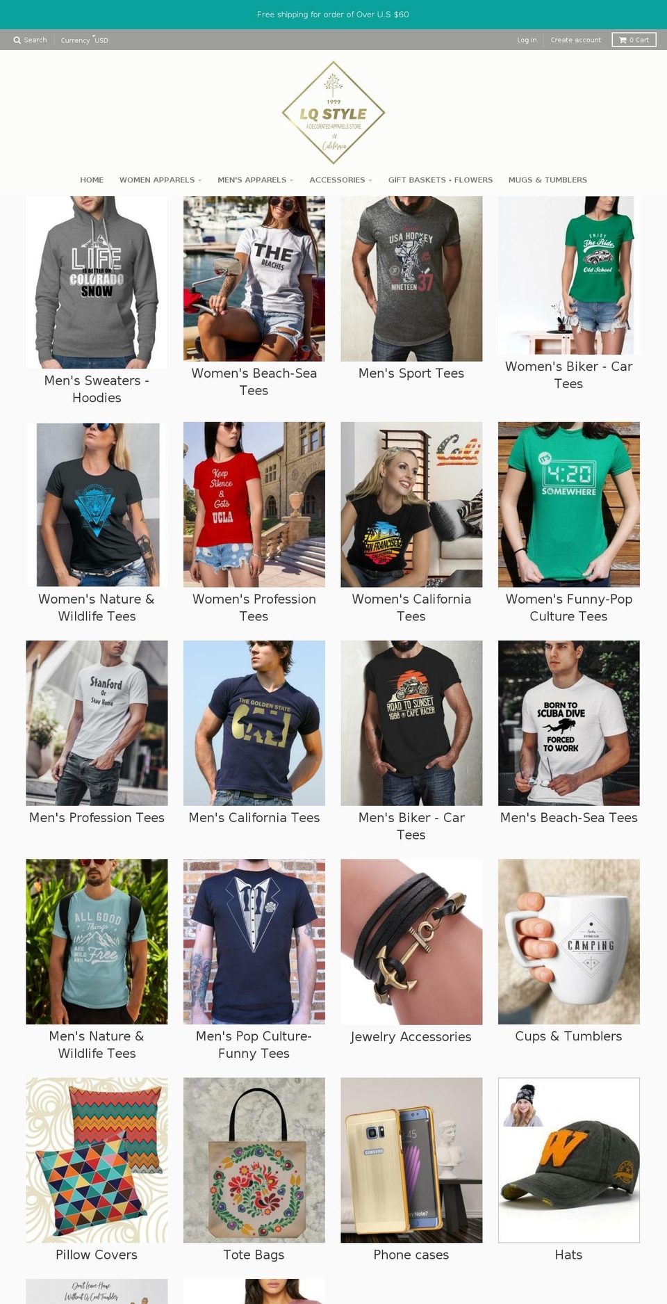 lqstyle.com shopify website screenshot