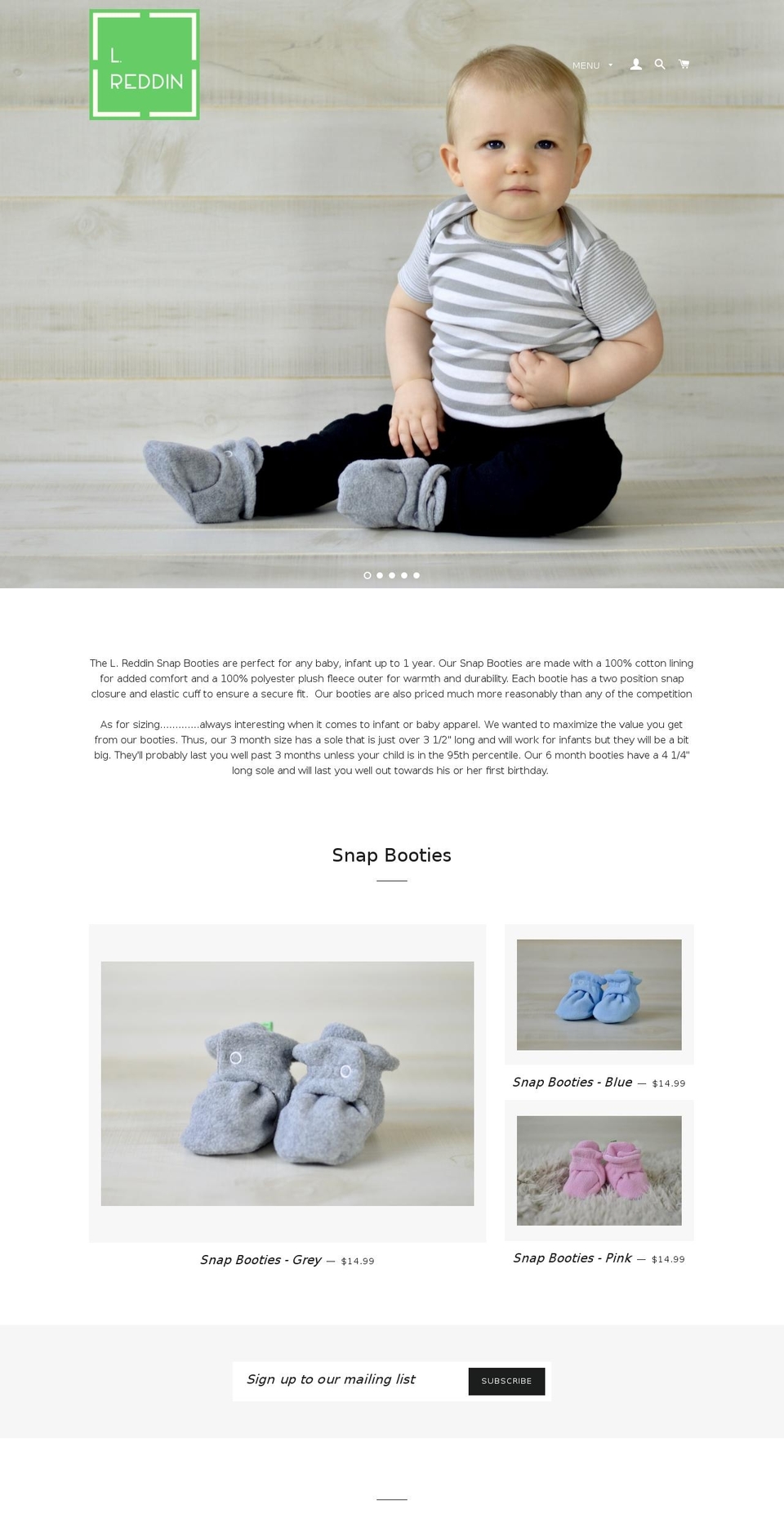 lreddin.com — Shopify storefront screenshot