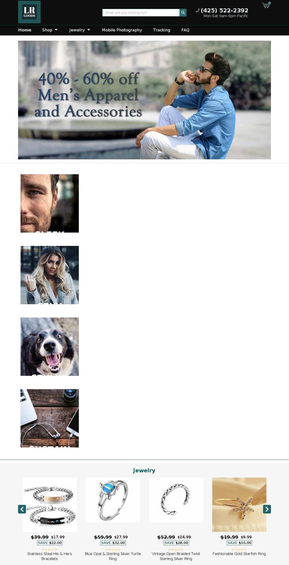 lrgoodsusa.com shopify website screenshot