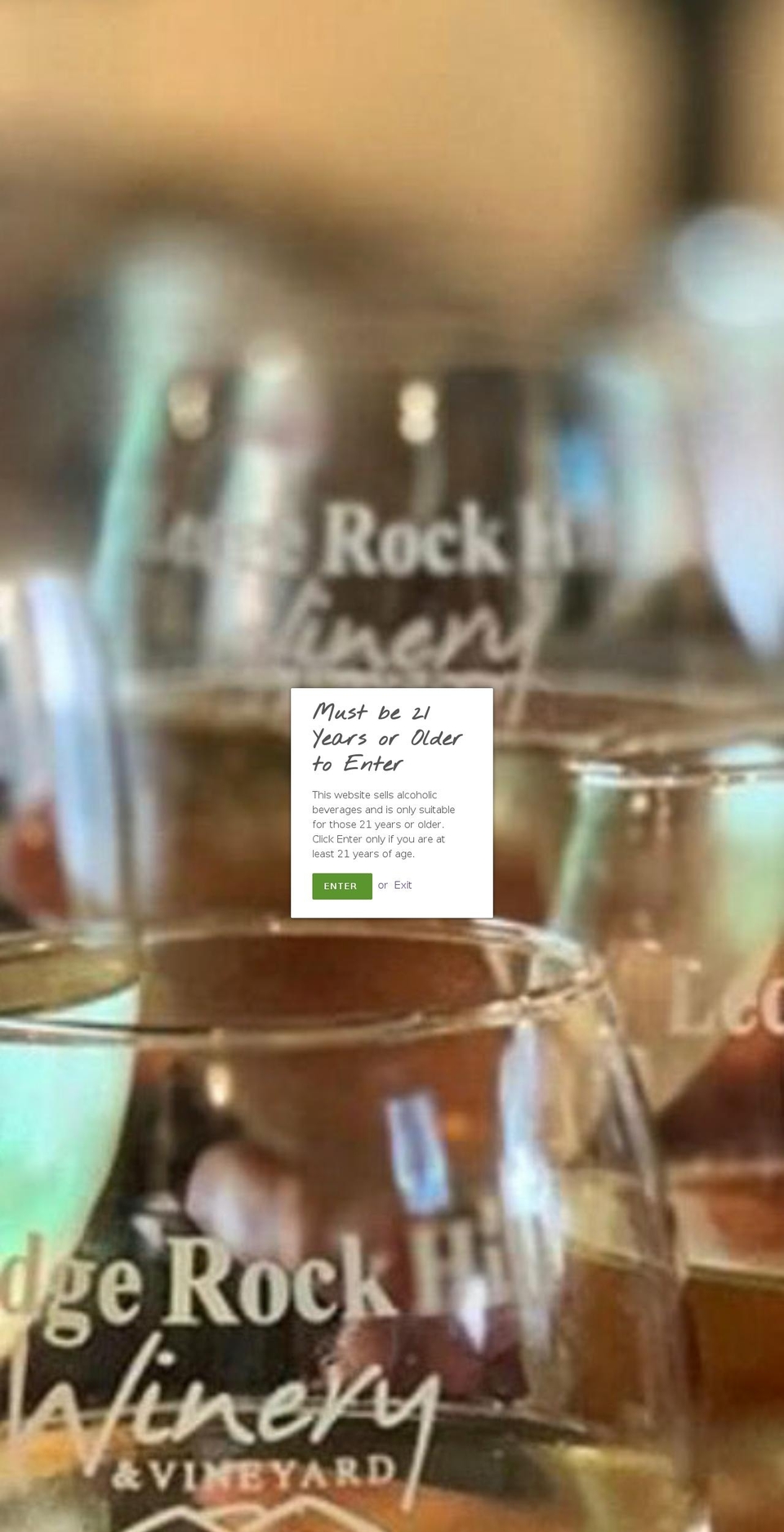lrhwinery.com shopify website screenshot