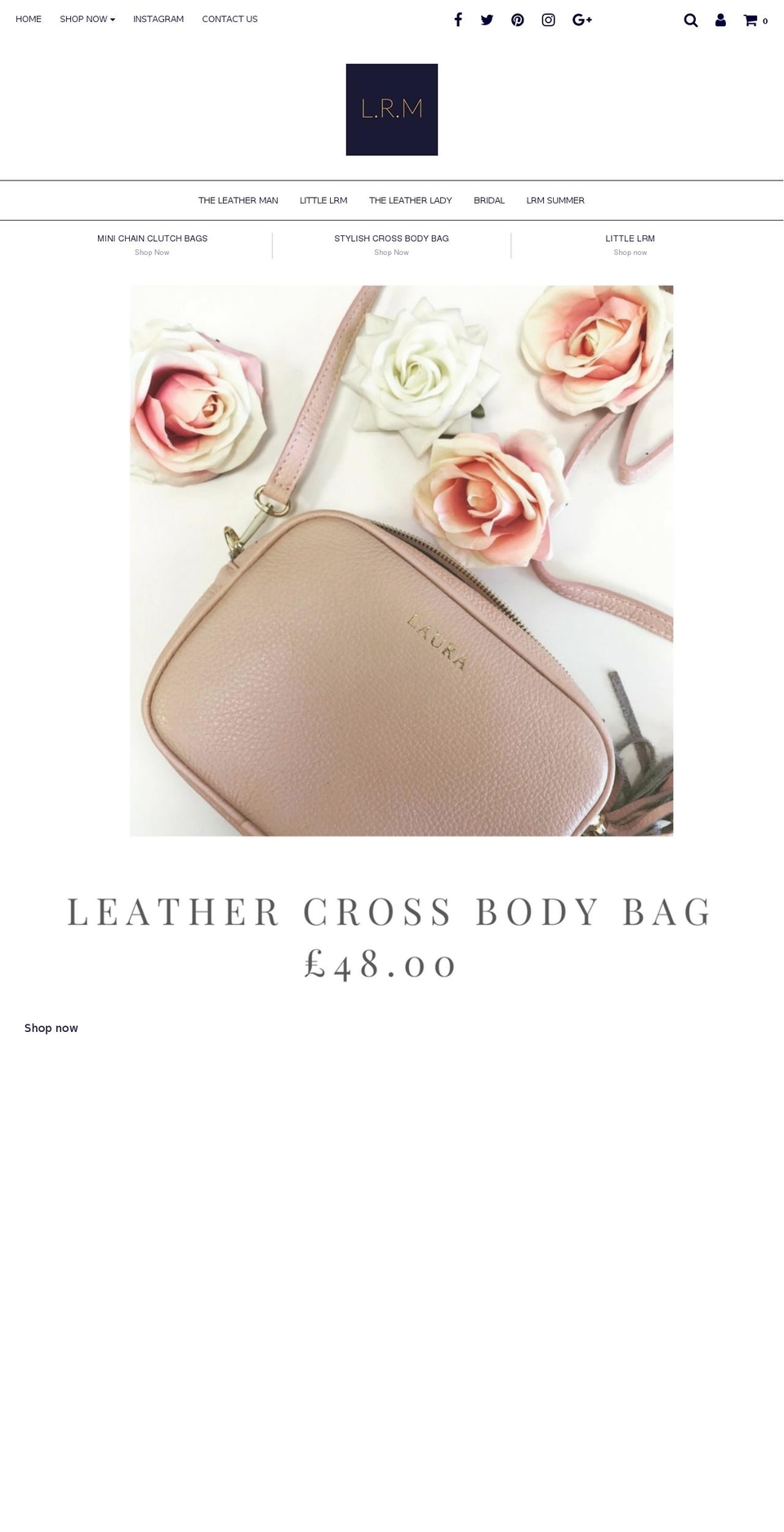 lrmgoods.org shopify website screenshot