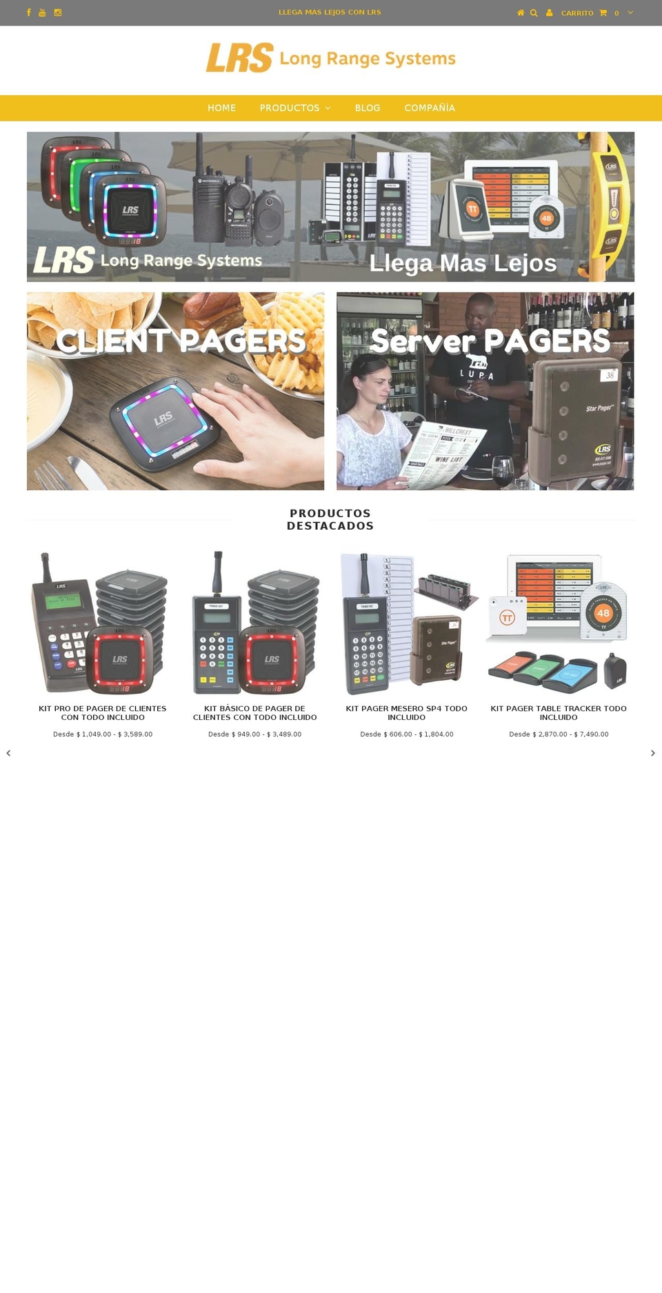 lrspr.com shopify website screenshot