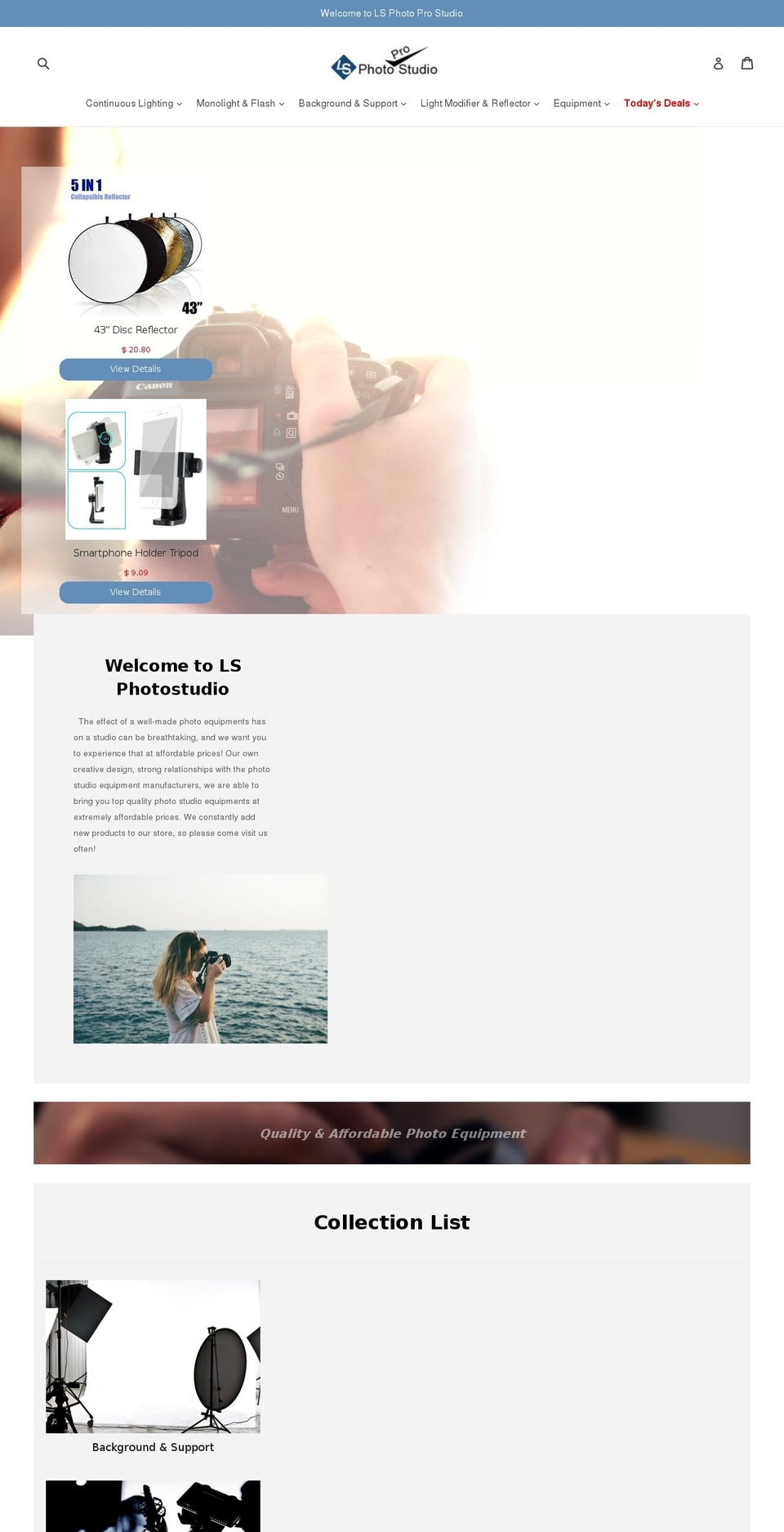 ls-photostudio.com shopify website screenshot