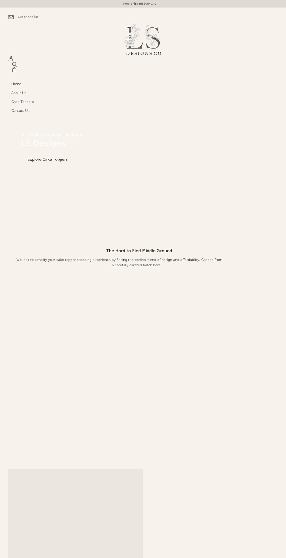 lsdesignsco.com shopify website screenshot