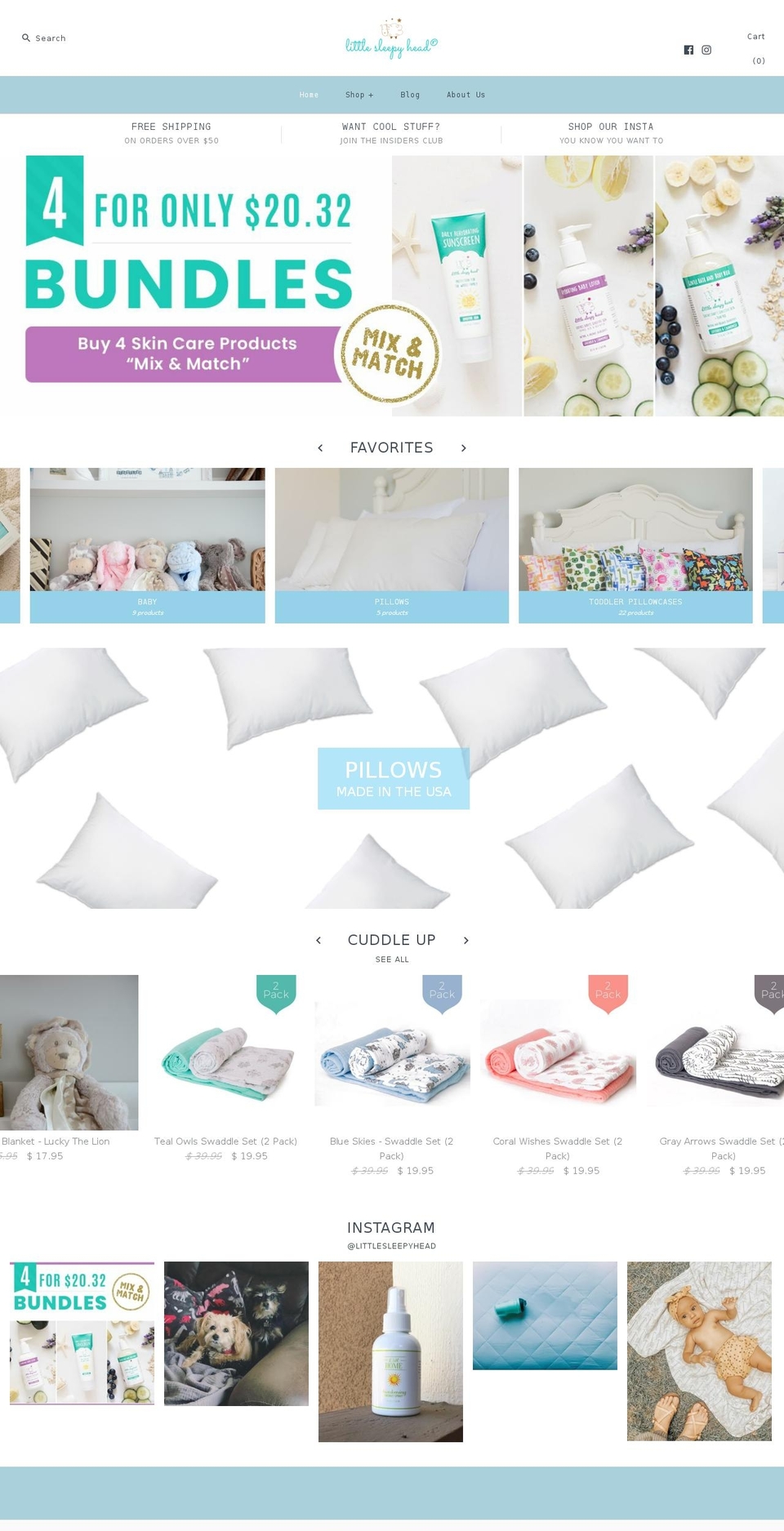 lshhome.com — Shopify storefront screenshot