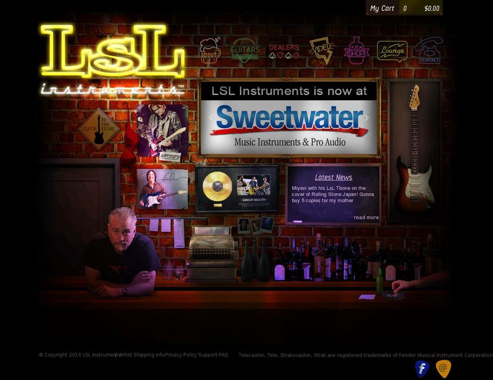 lslinstruments.net shopify website screenshot