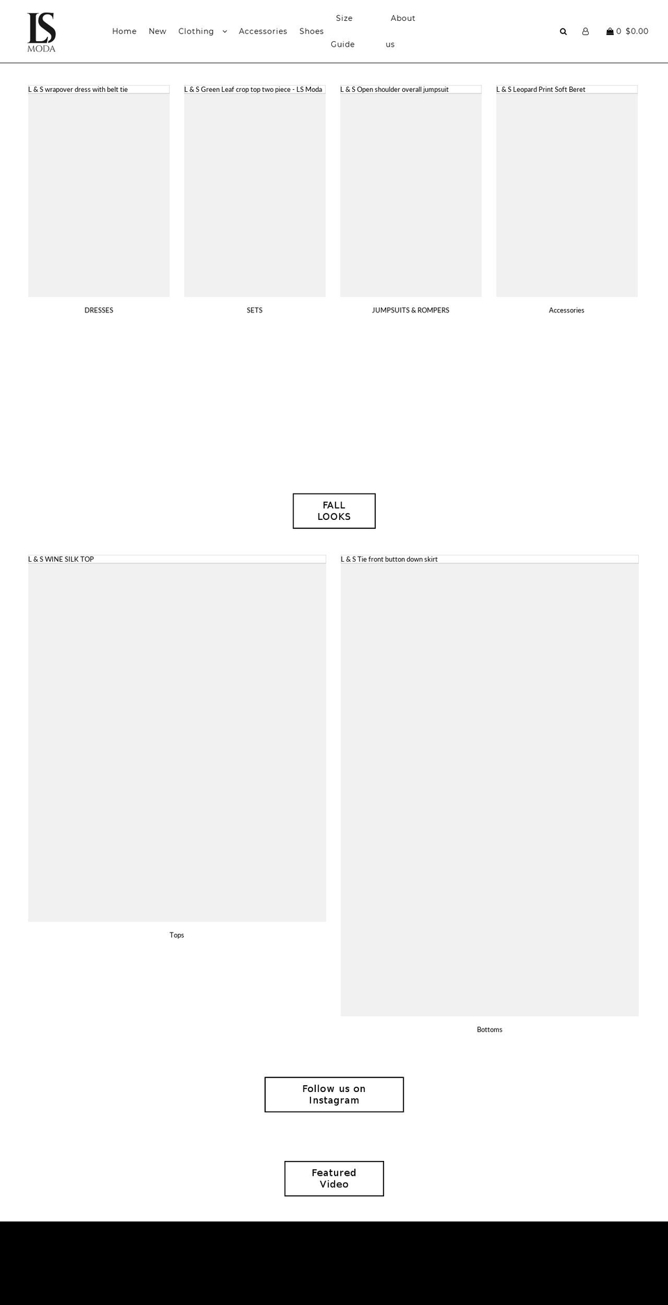 lsmoda.com — Shopify storefront screenshot