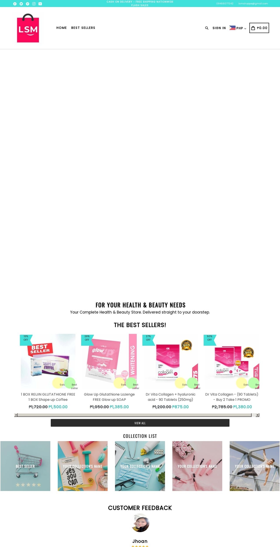 lsmshoppe.com — Shopify storefront screenshot