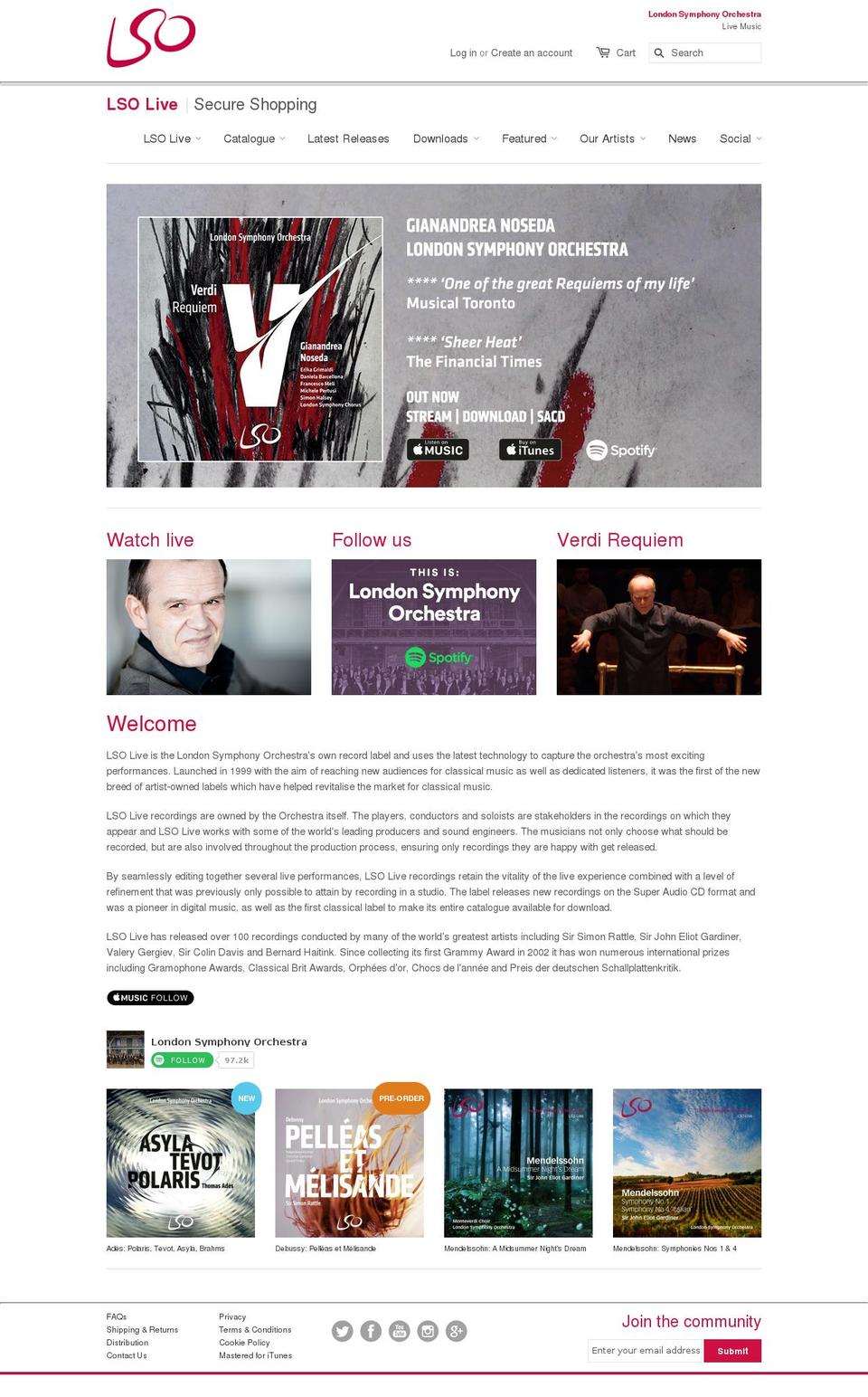 lsolive.com shopify website screenshot