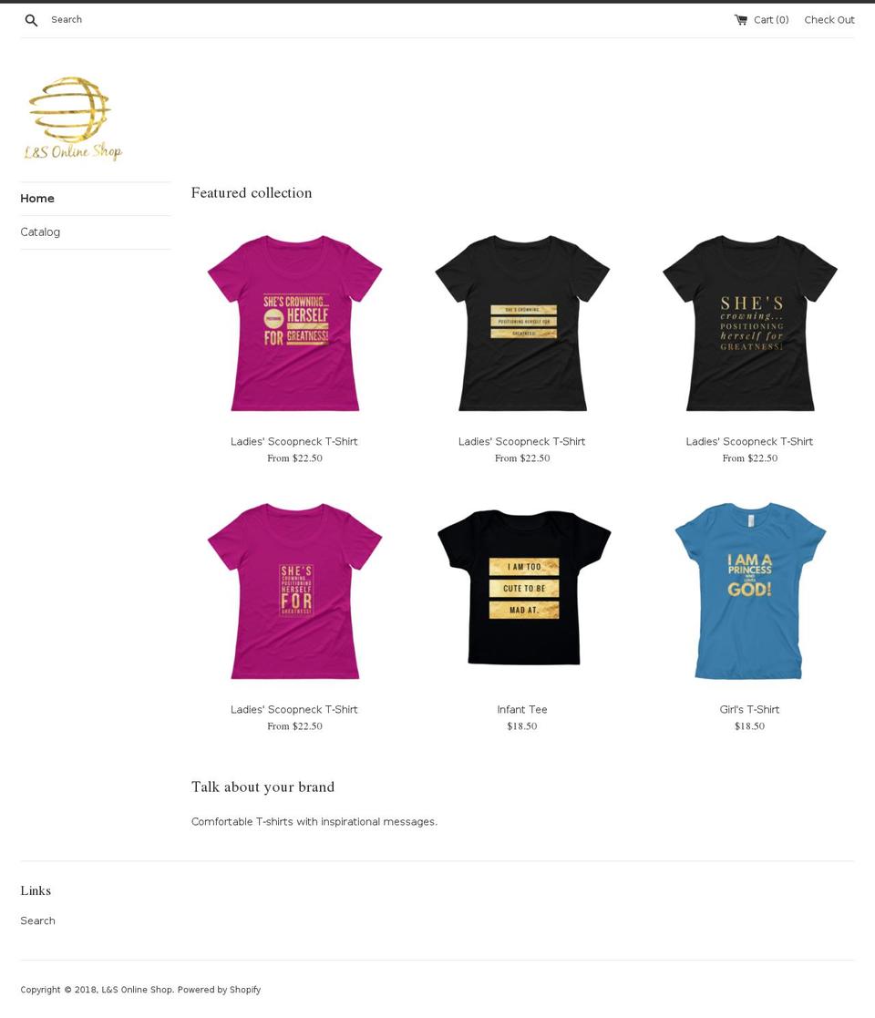 lsonlineshop.com — Shopify storefront screenshot