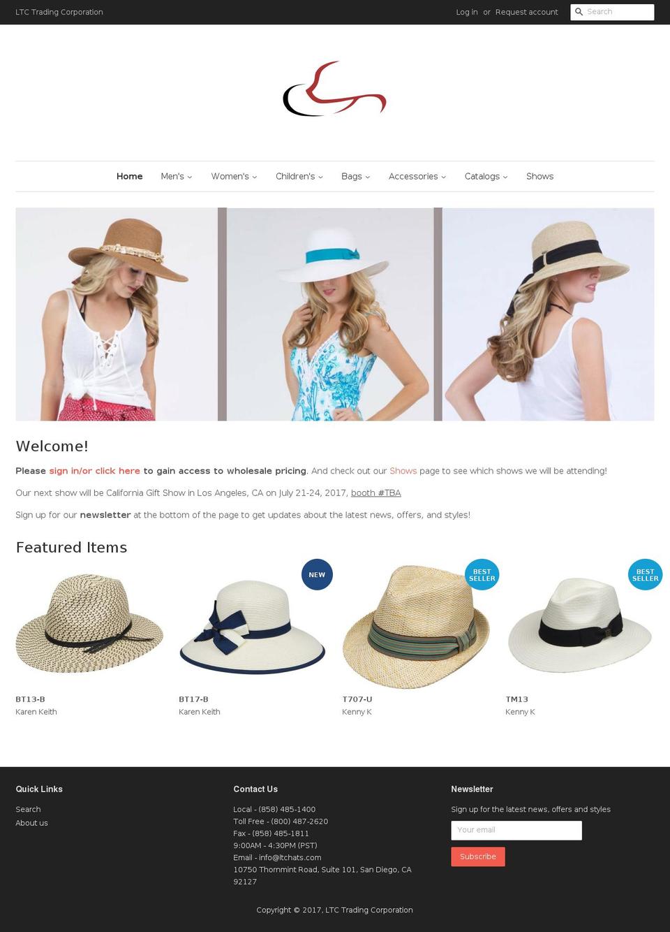ltchats.com shopify website screenshot